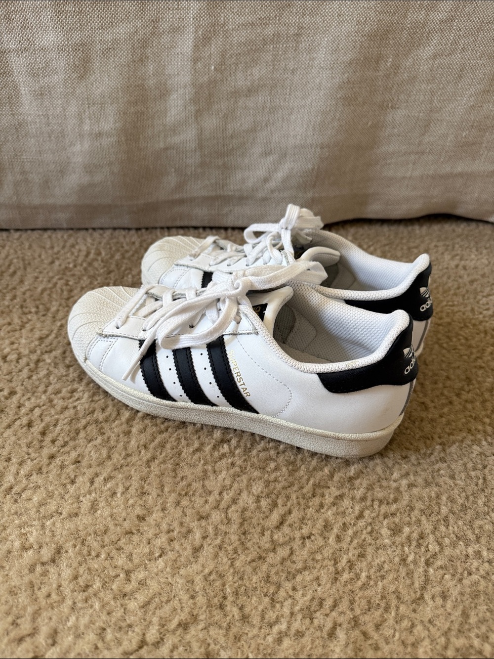 adidas White Superstar sneakers